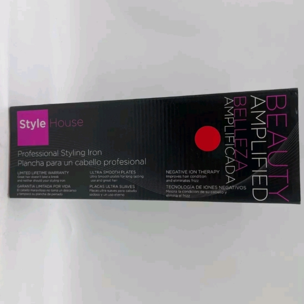 Style House 1.25" Professional Styling Iron Ceramic Red